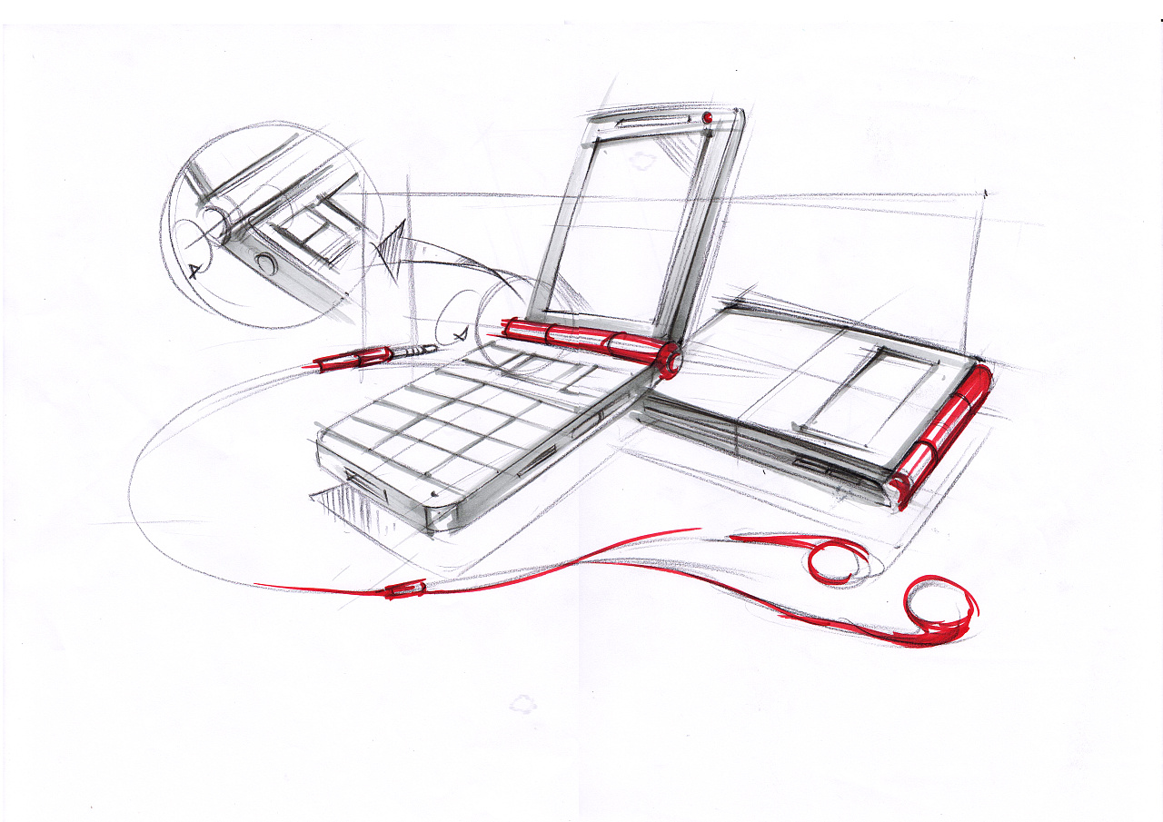 手機(jī)產(chǎn)品設(shè)計(jì)手繪上色 從概念到視覺(jué)呈現(xiàn)的藝術(shù)